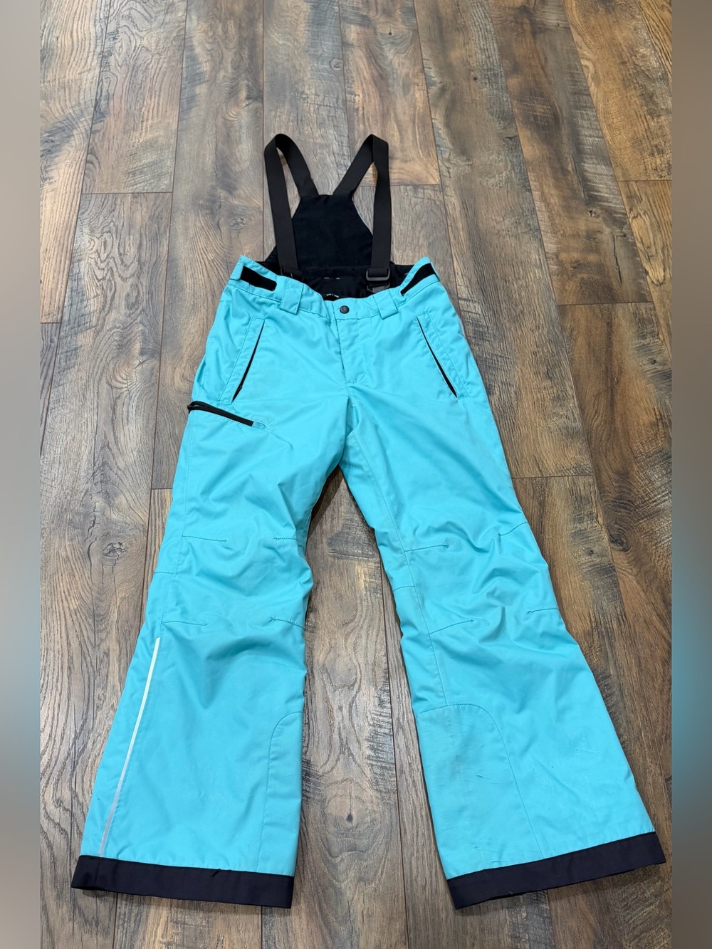 Reima Terrie Ski Snowboard Pants Girl’s Size 10 / 140, Turquoise Reimatec Winter - Picture 2 of 10